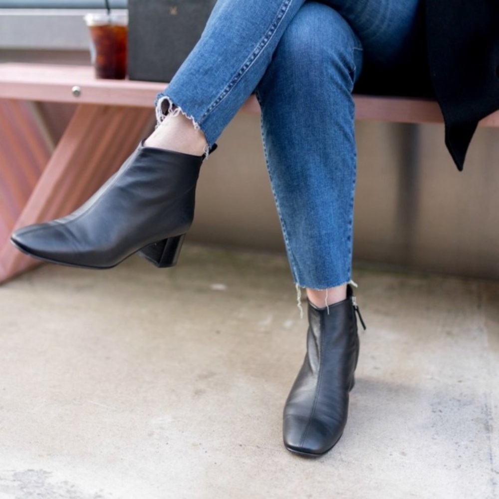 Everlane The Day Boot Black Leather Size 10.5